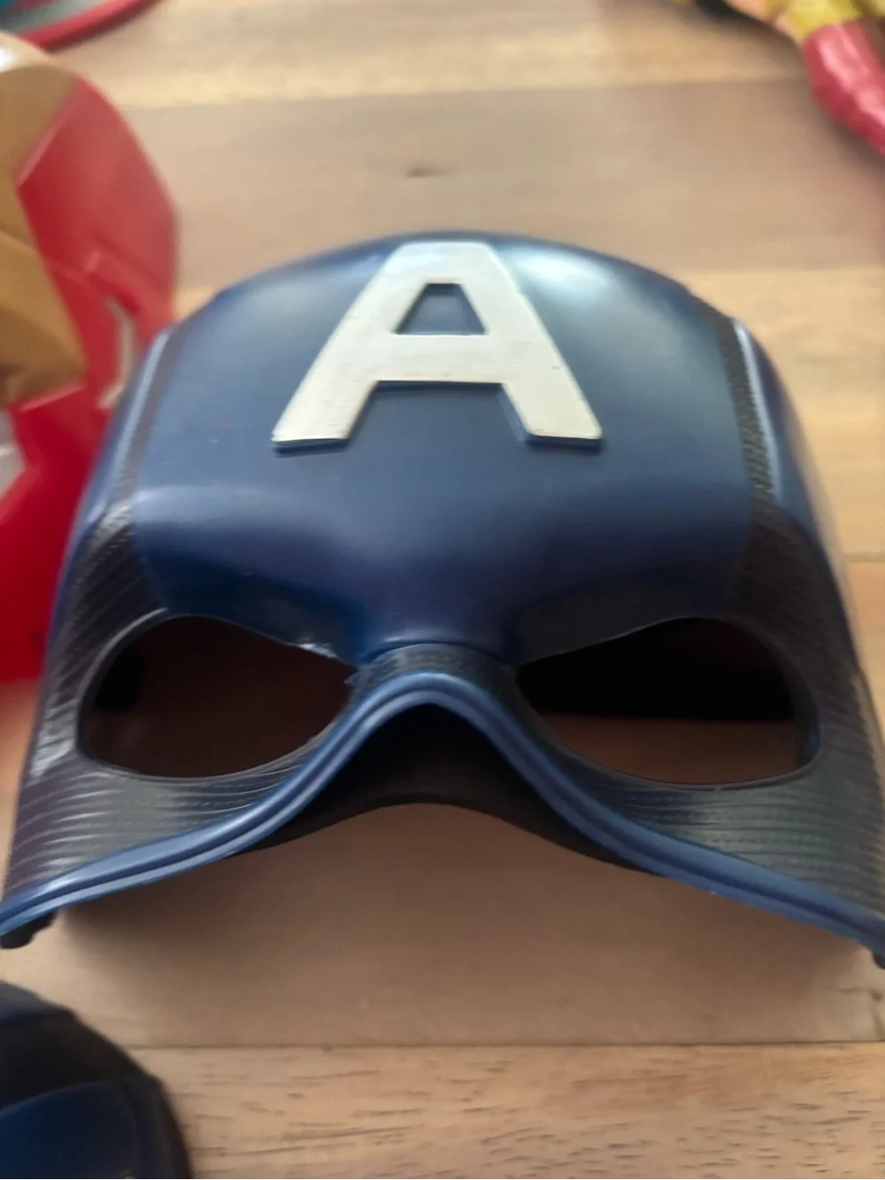 Kids Captain America & Iron Man Costume Masks - Blue and Red/Gold